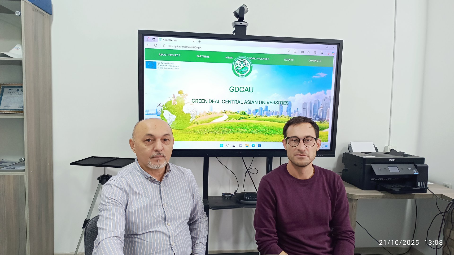 Erasmus+ loyihasi doirasida Constructor University Bremen vakili Kimyo xalqaro universitetiga tashrif buyurdi