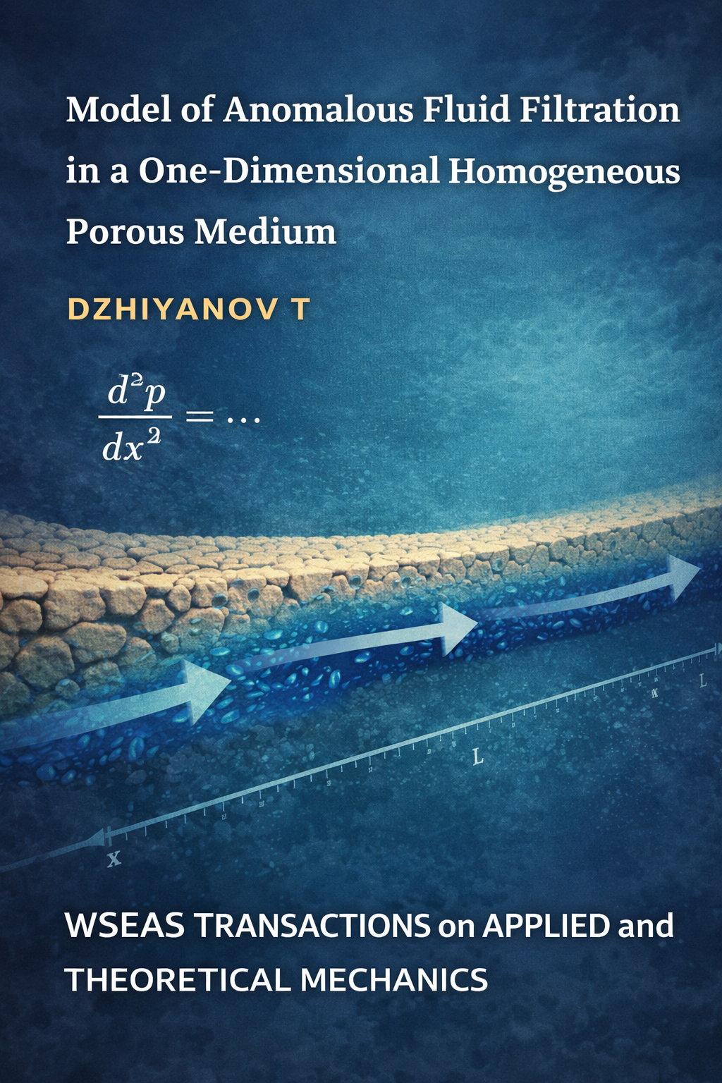 Model of Anomalous Fluid Filtration in a One-Dimensional  Homogeneous Porous Medium