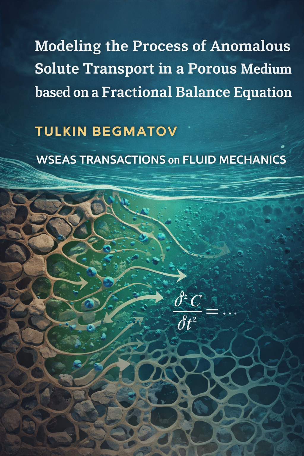 Modeling the Process of Anomalous Solute Transport in a Porous  Medium based on a Fractional Balance Equation