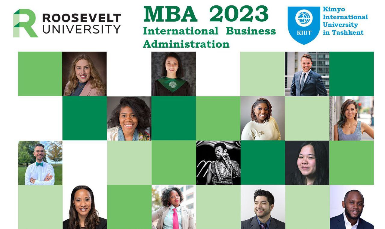 Joint 1+1 Master's Program of Kimyo International University in Tashkent (KIUT) and Roosevelt University, USA. Application starts from May 20 to July 1, 2023 at Kimyo International University in Tashkent Joint 1+1 Master's Program of Kimyo International University in Tashkent (KIUT) and Roosevelt University, USA. Application starts from May 20 to July 1, 2023 at Kimyo International University in Tashkent