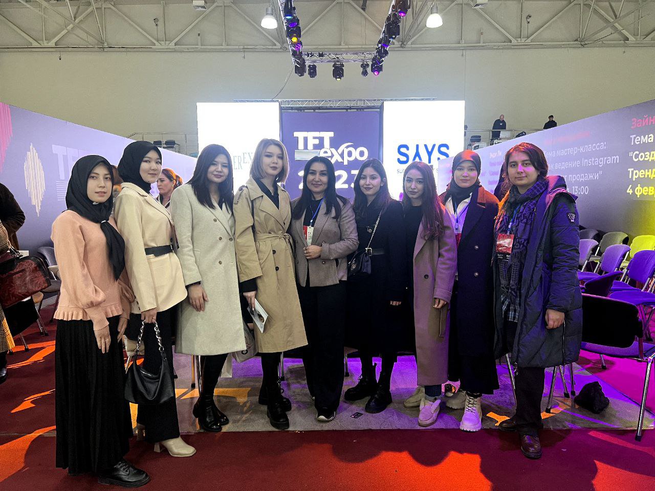 With the start of the international exhibition of fashion and textiles "Tashkent Fashion & Textile Expo 2023" under the faculty of "Fashion Design", our students took part in an excursion and gained useful experience With the start of the international exhibition of fashion and textiles "Tashkent Fashion & Textile Expo 2023" under the faculty of "Fashion Design", our students took part in an excursion and gained useful experience