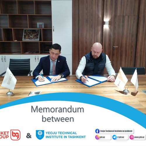 A Memorandum of cooperation was signed