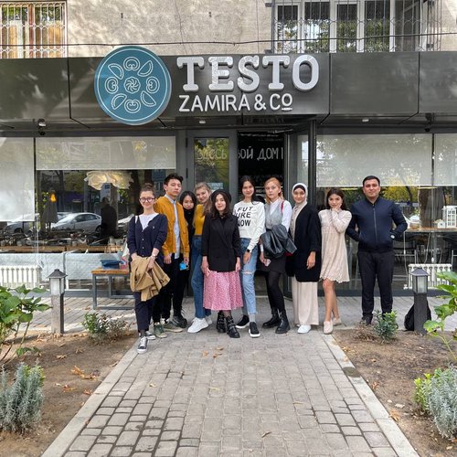 Today a meeting was organized on the topic Business Management with one of the founders of the TESTO by Zamira & Co, Zamira Rakhmanova and students