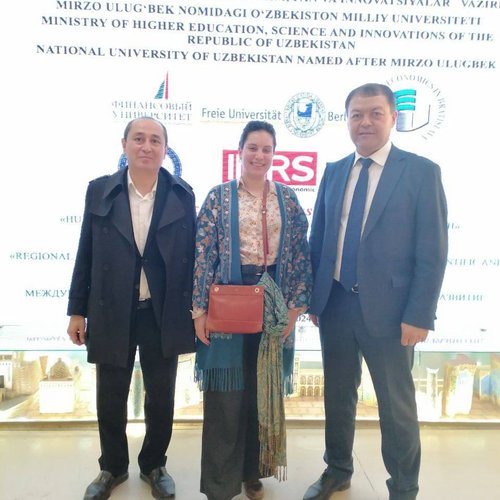 Anne-Charlotte Marcombe, one of the foreign teachers at Kimyo International University in Tashkent, made a presentation at the international conference “Regional Development: Trends, Risks and Strategies.”