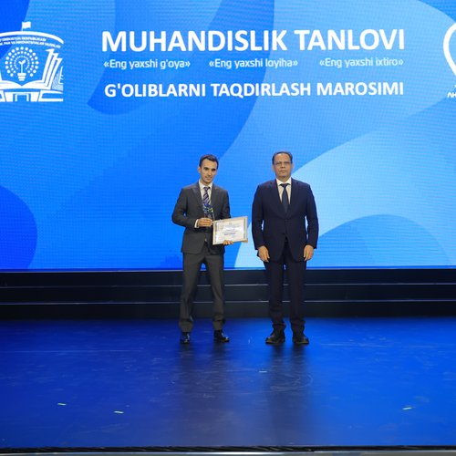 At the national competition organized by the Ministry of Higher Education, Science and Innovation, our young and talented engineer Muhammad Maftun Dilmurodzoda proudly won 2nd place