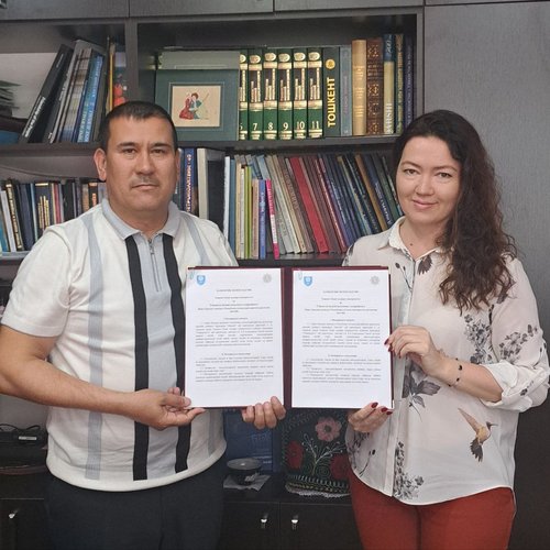 A memorandum of cooperation was signed between the Republican Specialized School of Arts named after P.P. Benkov and Kimyo International University in Tashkent