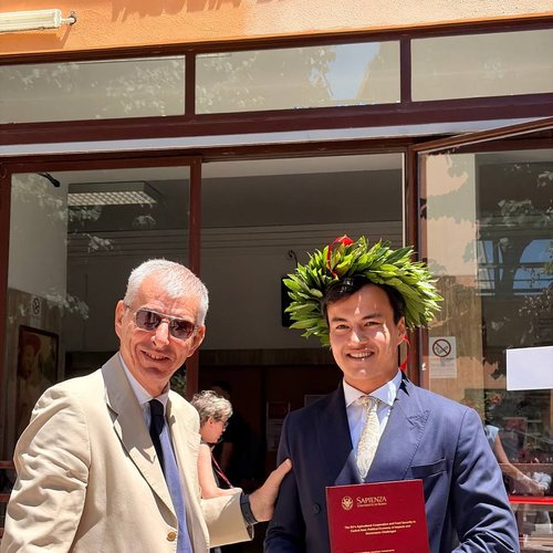 KIUT Graduate Completes Master’s Degree at Sapienza University of Rome with Highest Honors