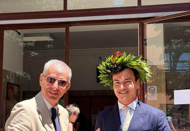 KIUT bitiruvchisi Sapienza universitetini eng yuqori natija bilan tamomladi