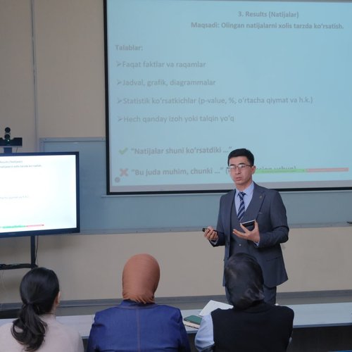 A scientific and methodological seminar for master’s students was held at Kimyo International University in Tashkent